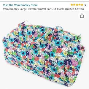 Vera Bradley-large floral duffel bag